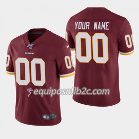 Camiseta Hombre NFL Washington Redskins Personalizar Nike Rojo I 100th